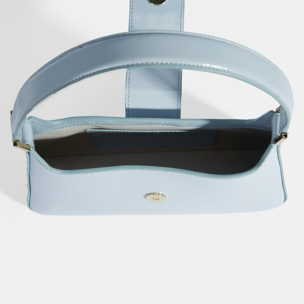 Mavi Kadın Deri Omuz Çantası