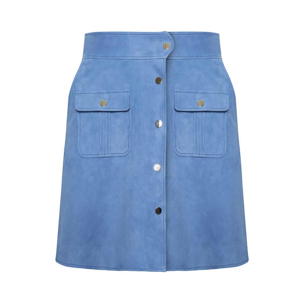 Mavi Nicci Kadın Süet Etek