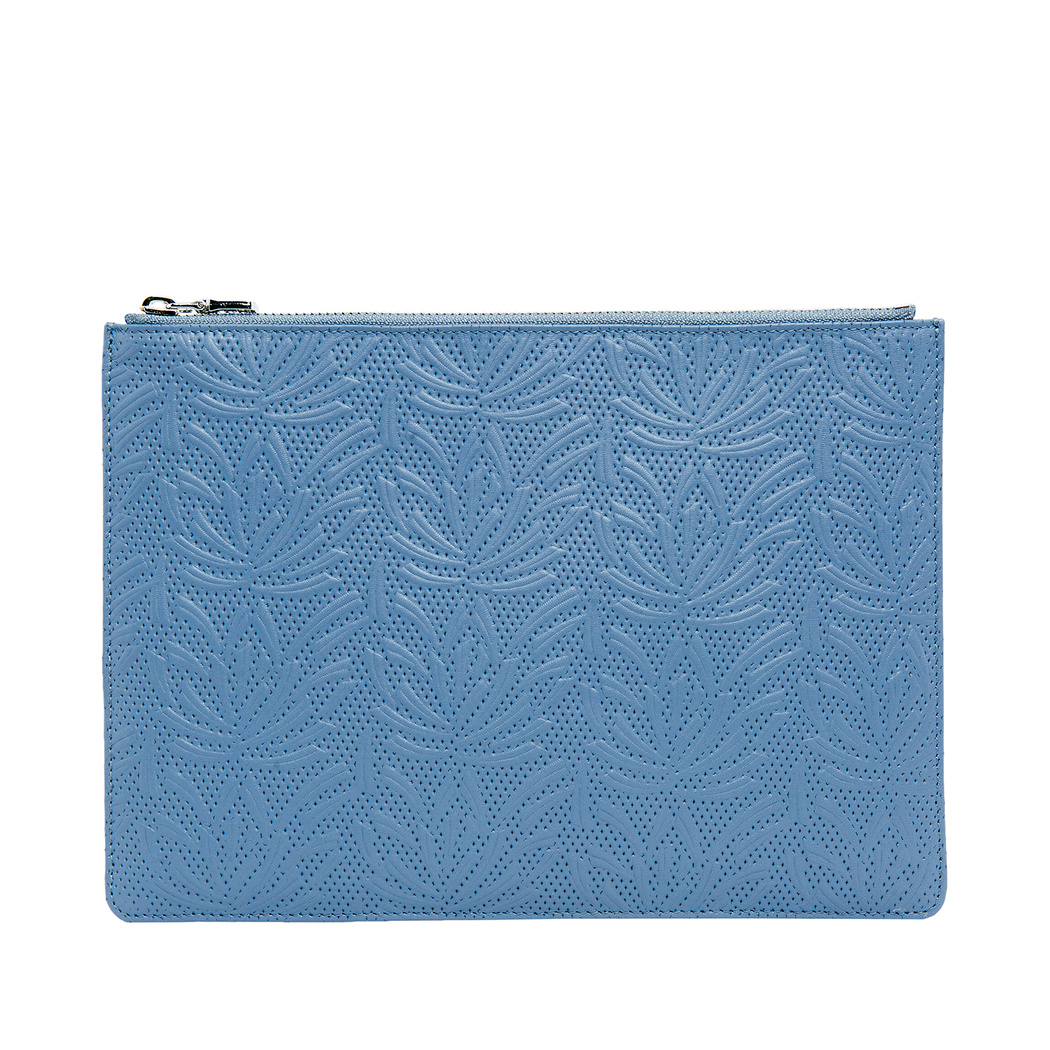 Mavi Sary Kadın Deri Porföy Çantası