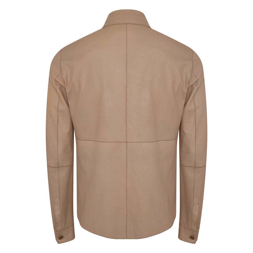Maynor Erkek Çift Taraflı Deri Gömlek Ceket