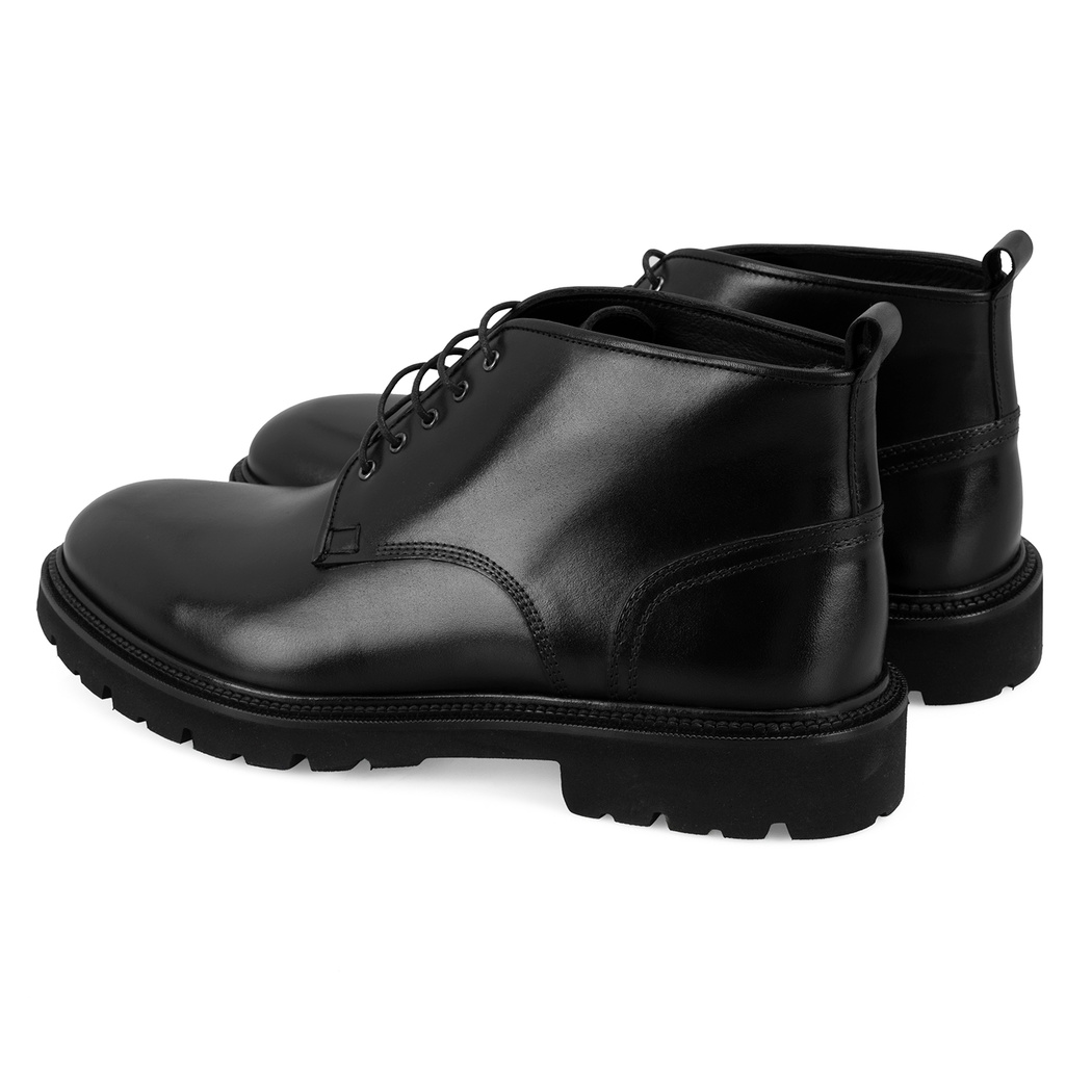 Merga Siyah Erkek Deri Bot