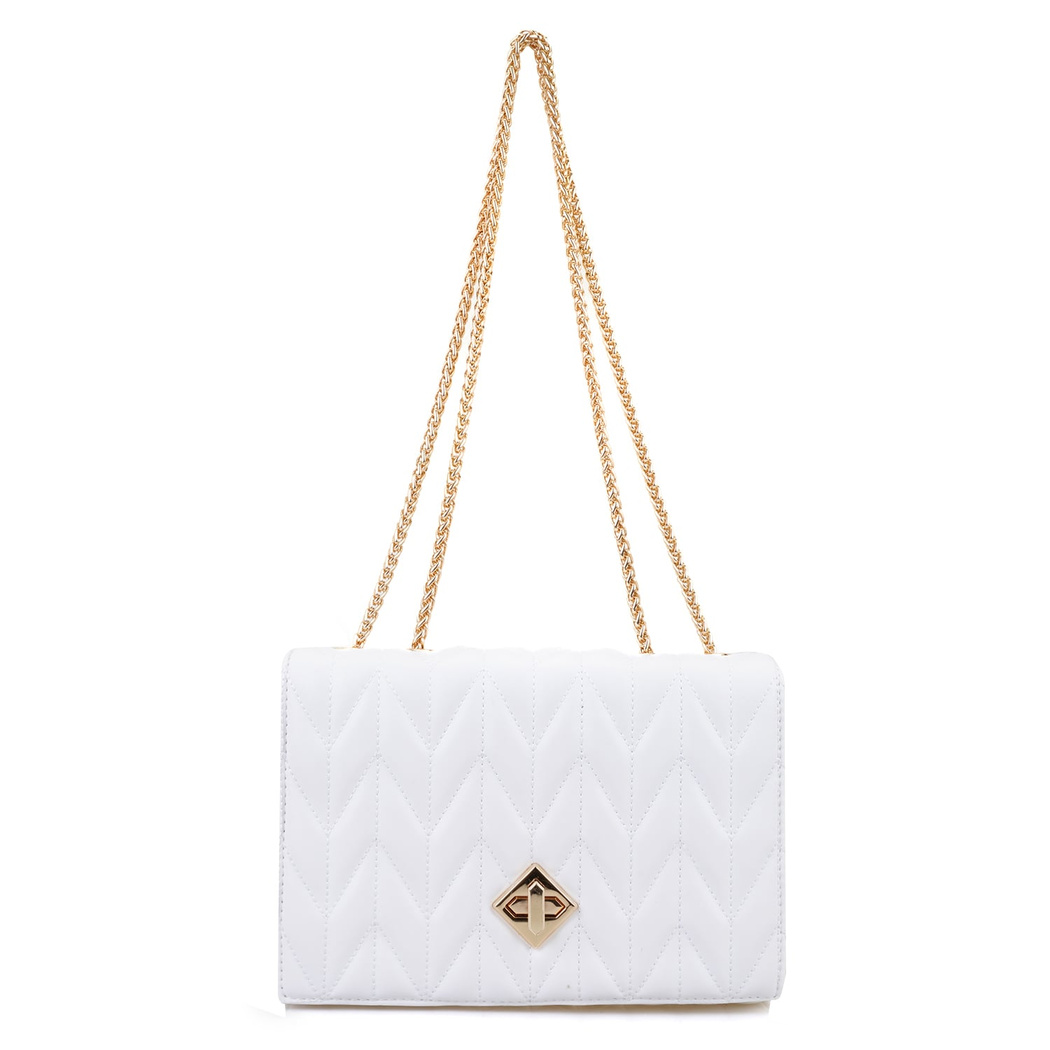 Meriem Beyaz Kadın Omuz Çantası