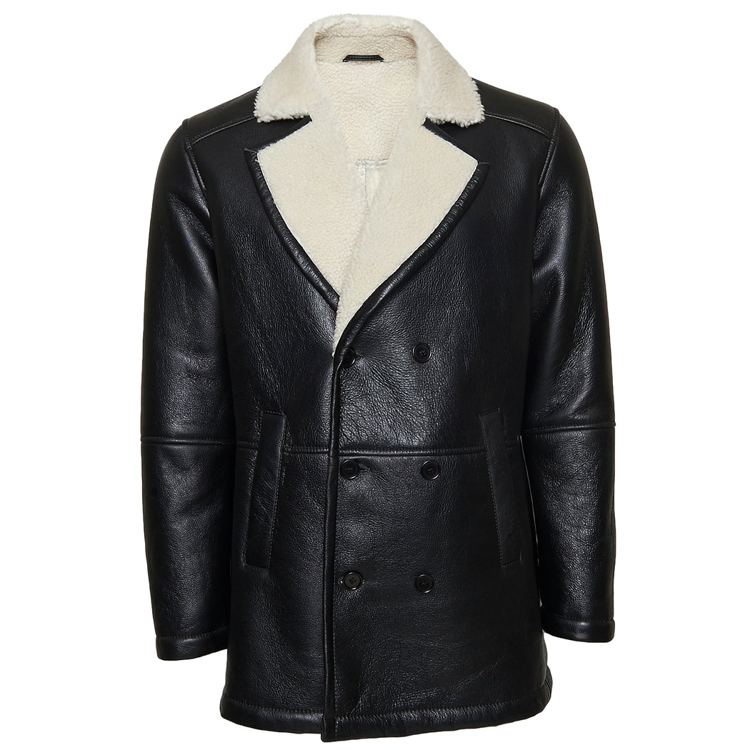 Merita Erkek Kruvaze Yaka Kürk Kaban