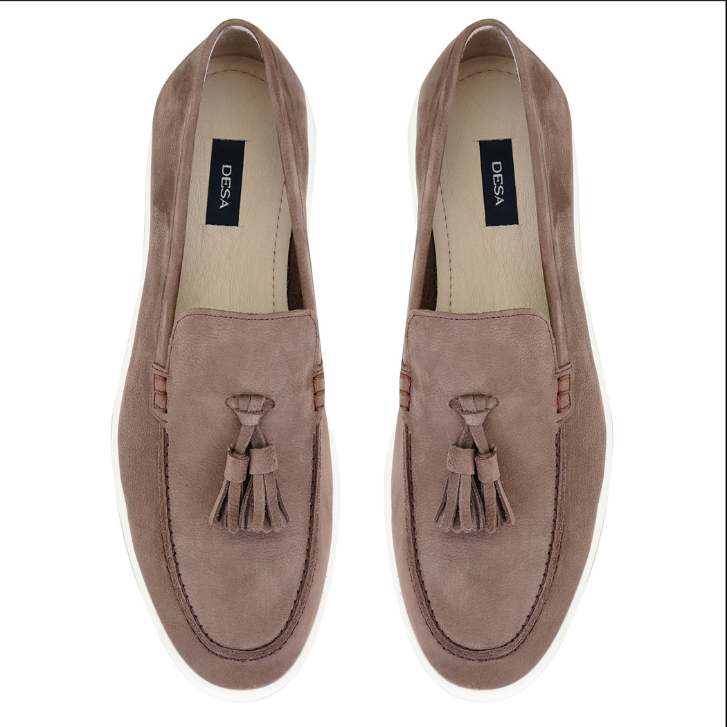 Miles Kahve Erkek Nubuk Deri Loafer