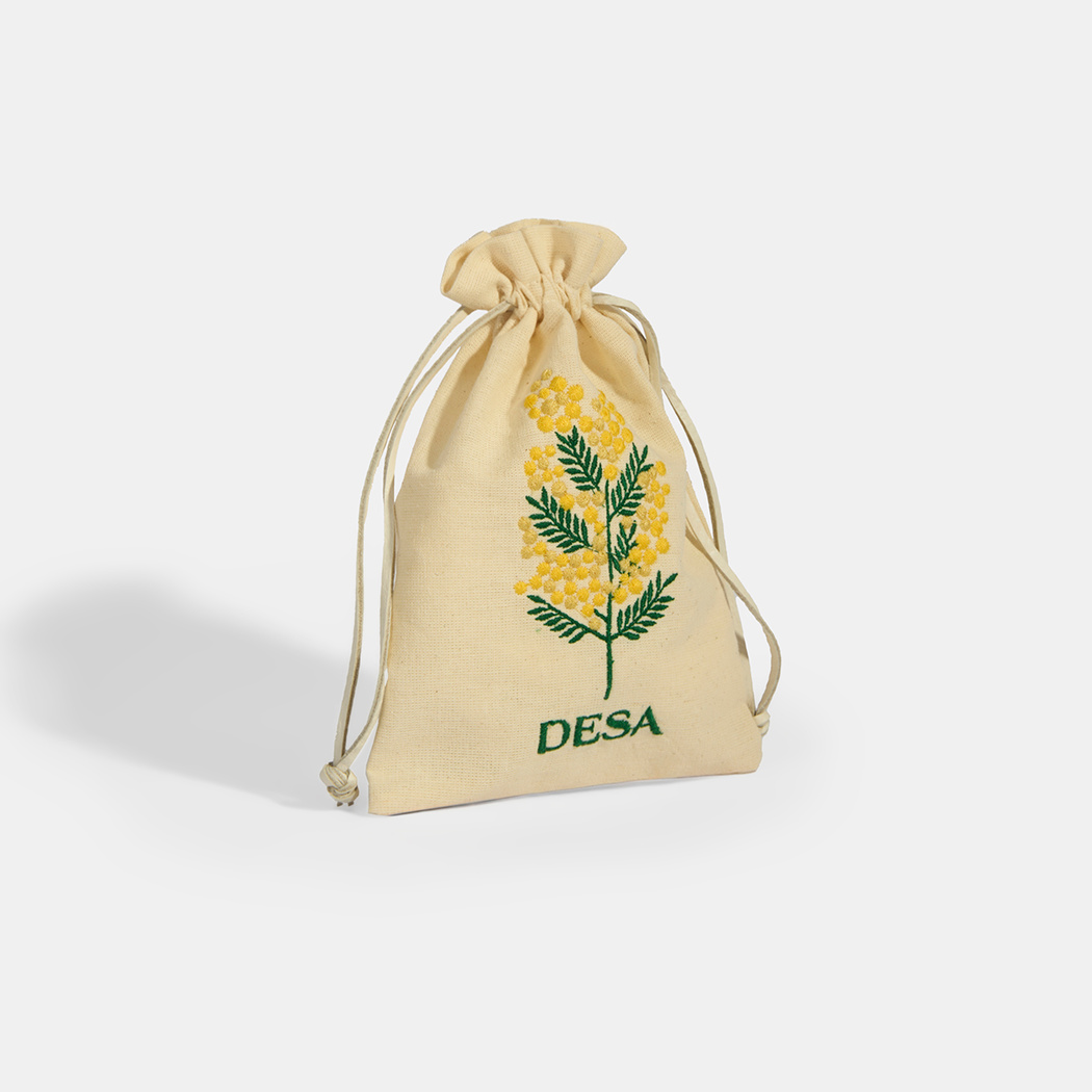 Mimoza Nakışlı Lavanta Kesesi