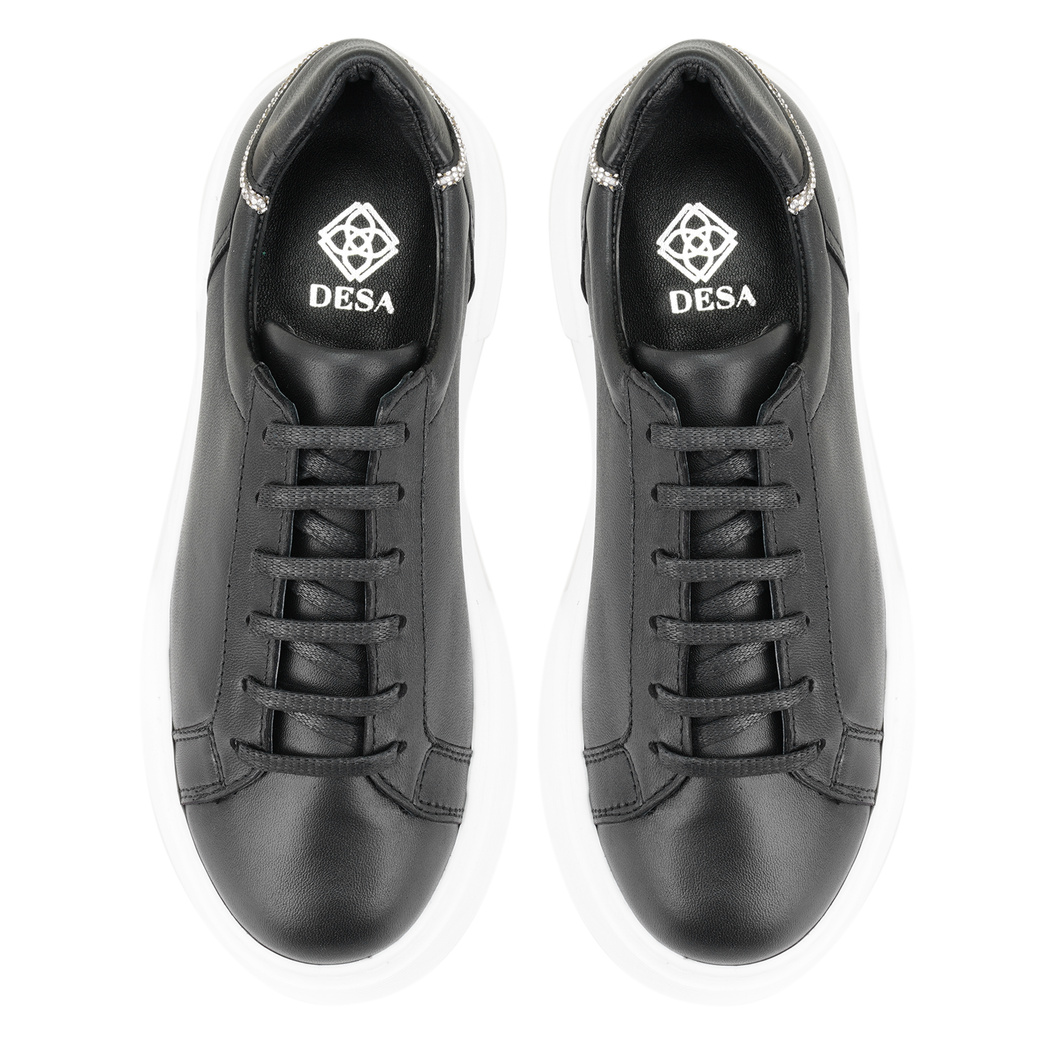 Miracle Siyah Kadın Deri Spor Ayakkabı