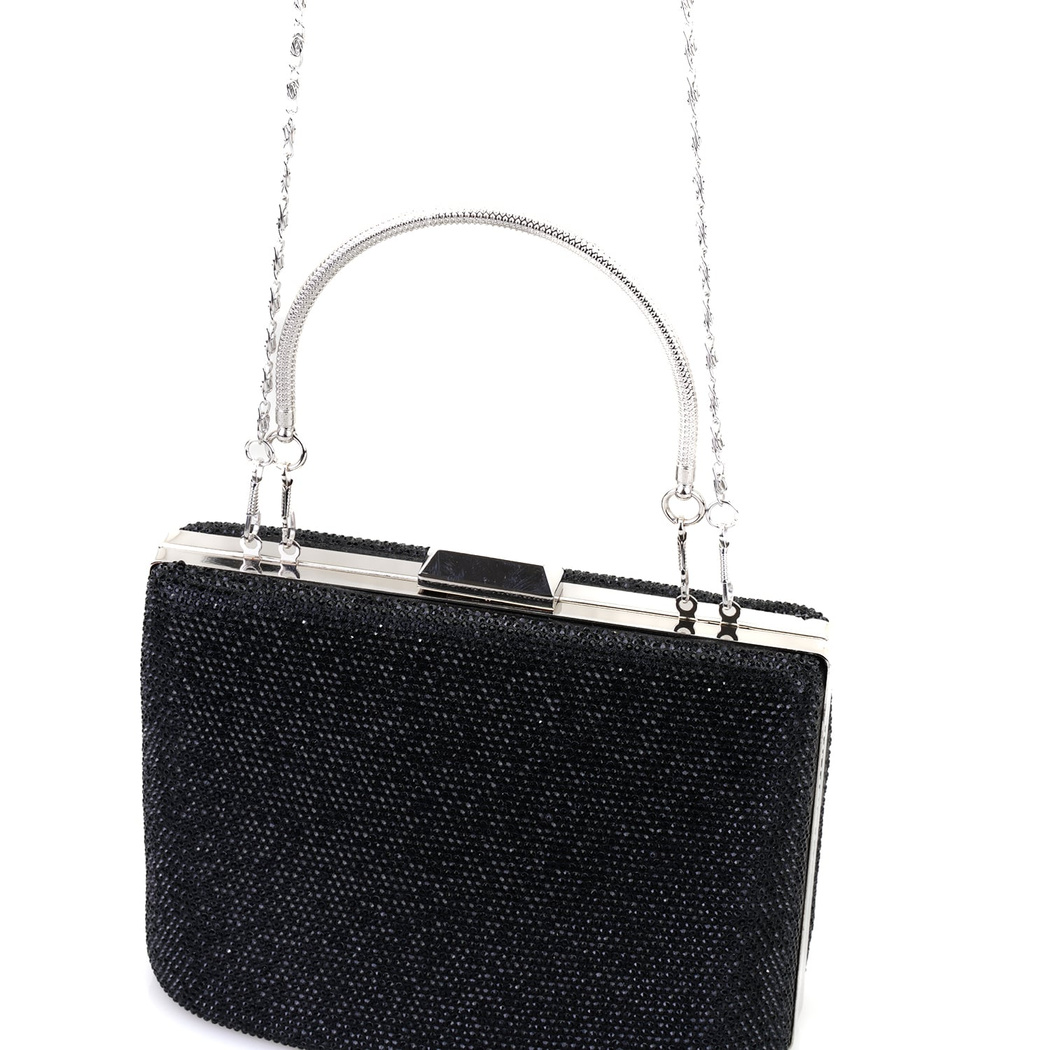 Missy Siyah Kadın Taşlı Gece Abiye Çanta