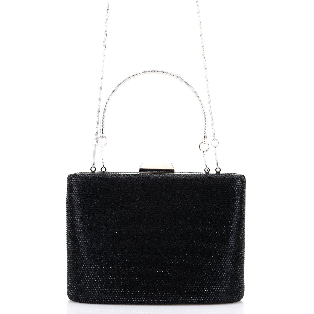 Missy Siyah Kadın Taşlı Gece Abiye Çanta