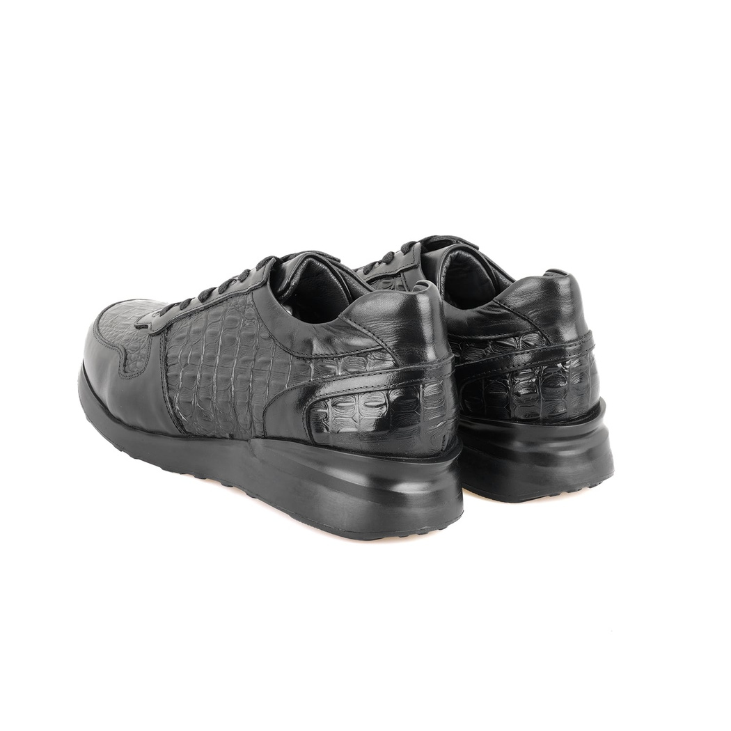 Monstex Siyah Erkek Deri Günlük Ayakkabı