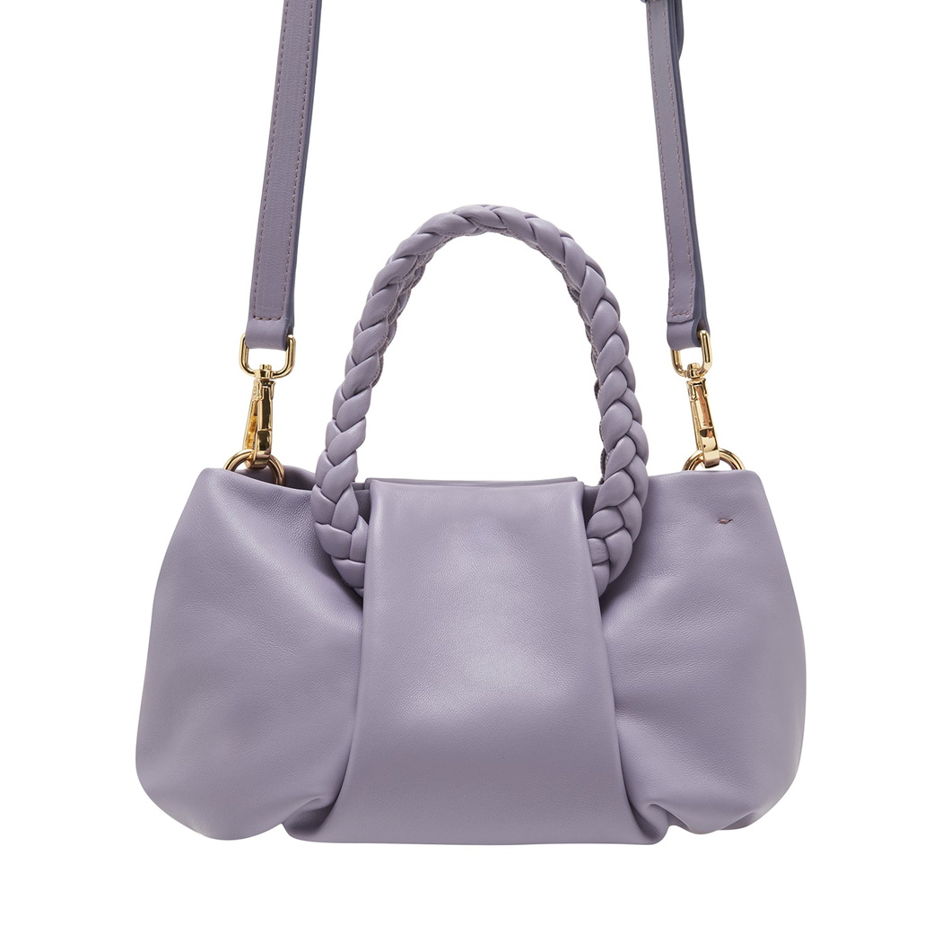 Mor Anemone Kadın Deri Omuz Askılı Çanta