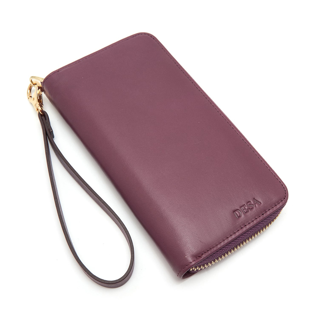 Mor Kadın Deri Cüzdan