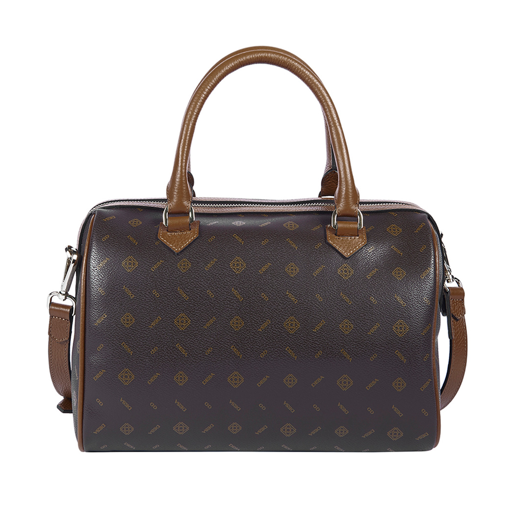 Nadja Kahve Kadın Monogram El Çantası