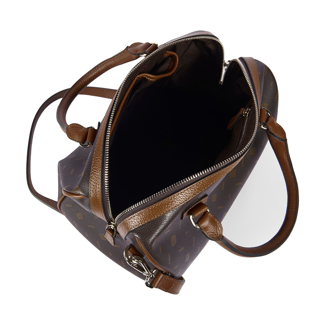 Nadja Kahve Kadın Monogram El Çantası