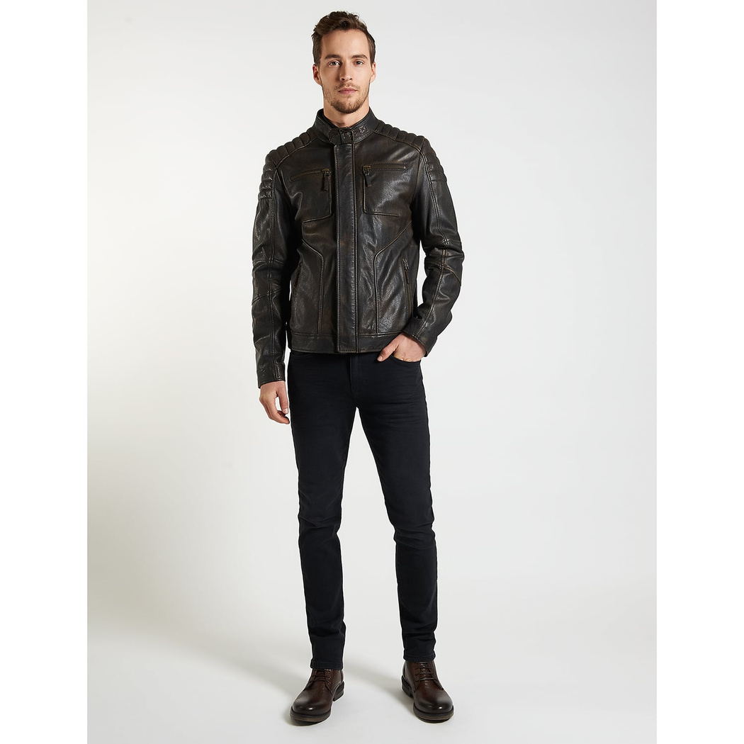 Nancy Vintage Erkek Deri Mont