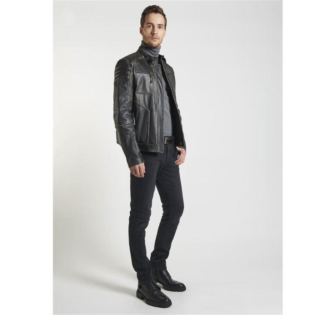 Nancy Vintage Erkek Deri Mont