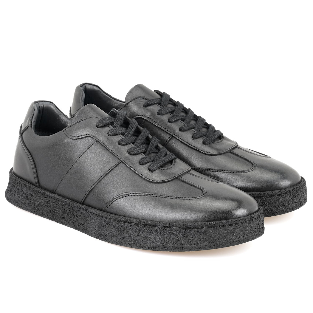 Naut Siyah Erkek Deri Günlük Ayakkabı