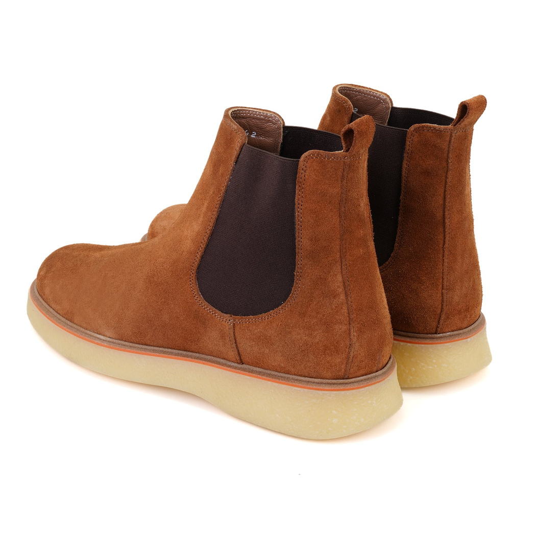 Ndari Taba Erkek Lastikli Süet Deri Chelsea Bot