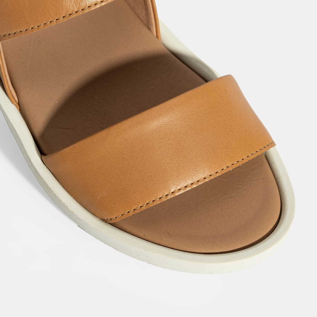 Nicole Sarı Kadın DesaComfort Deri Sandalet