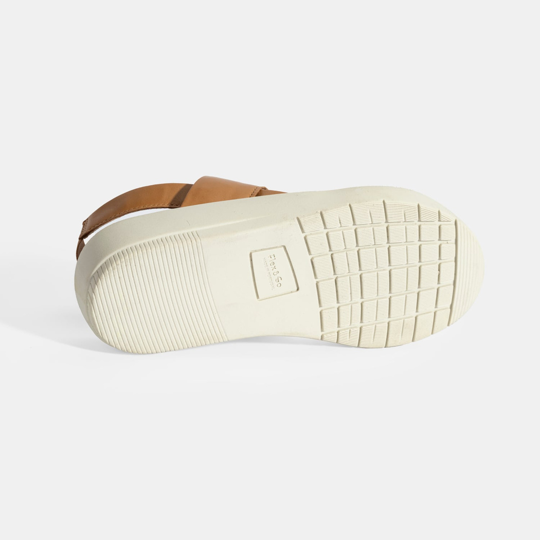 Nicole Sarı Kadın DesaComfort Deri Sandalet