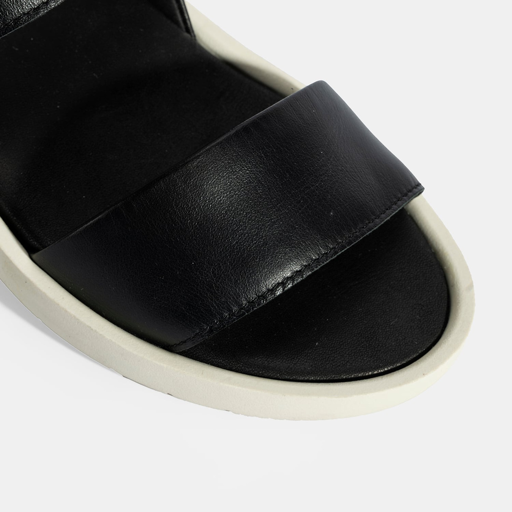 Nicole Siyah Kadın DesaComfort Deri Sandalet