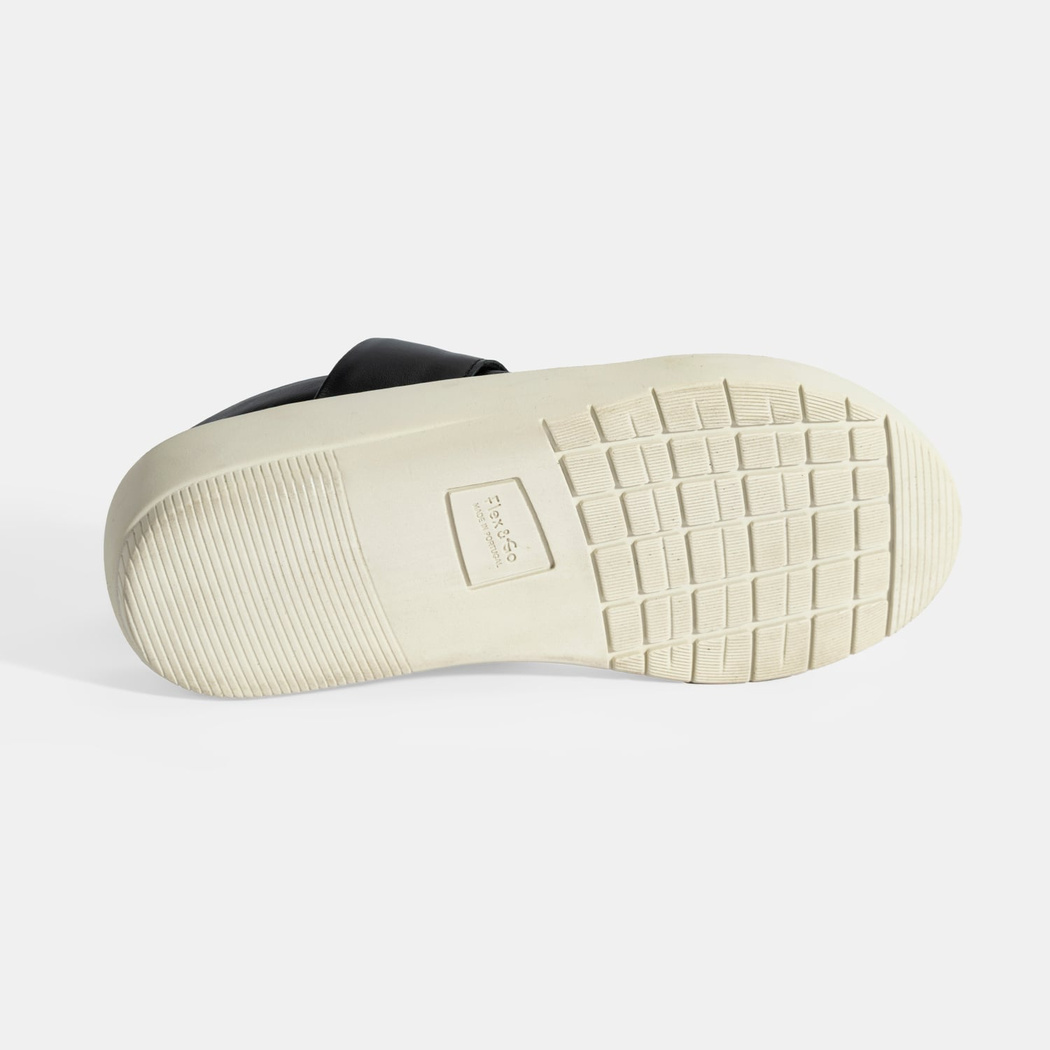 Nicole Siyah Kadın DesaComfort Deri Sandalet