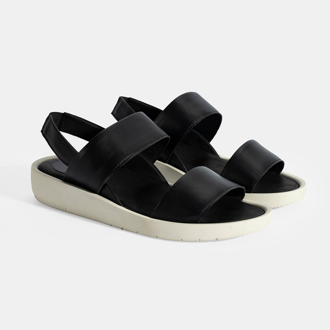 Nicole Siyah Kadın DesaComfort Deri Sandalet