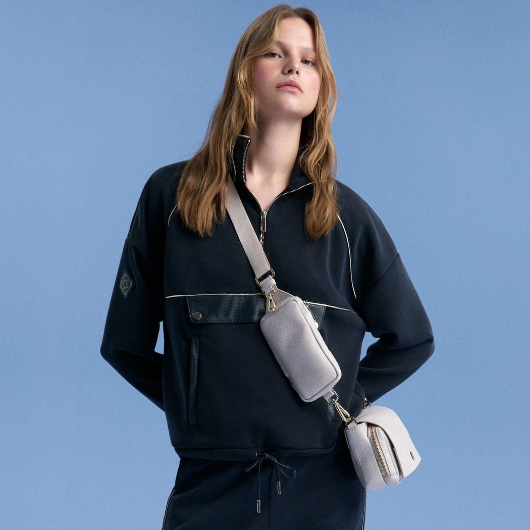 Nikoo Bej Kadın Deri Çapraz Omuz Çantası