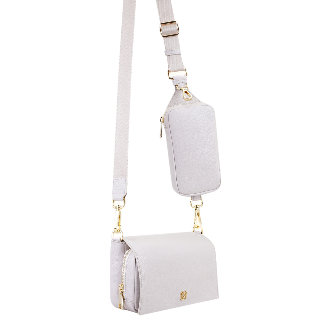 Nikoo Bej Kadın Deri Çapraz Omuz Çantası