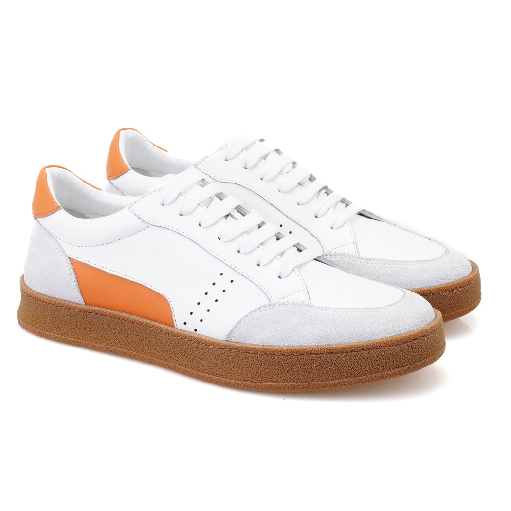 Nora Beyaz Erkek Deri Spor Ayakkabı