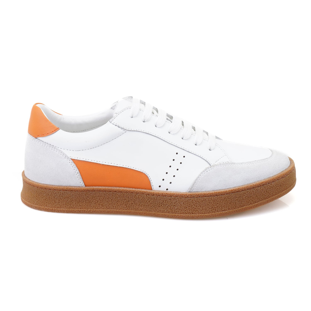 Nora Beyaz Erkek Deri Spor Ayakkabı