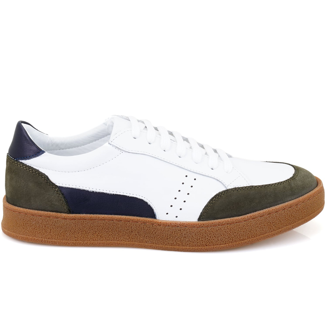 Nora Beyaz Erkek Deri Spor Ayakkabı