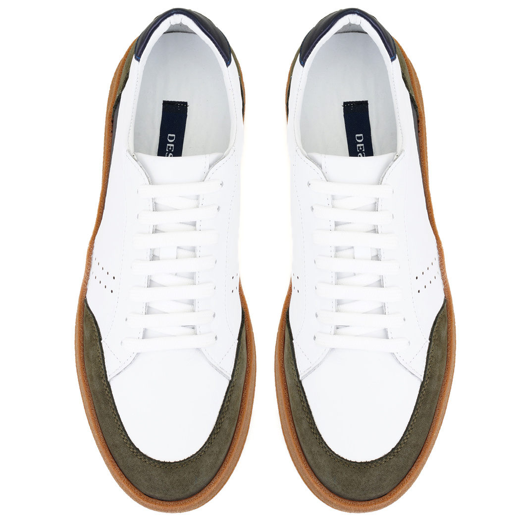 Nora Beyaz Erkek Deri Spor Ayakkabı