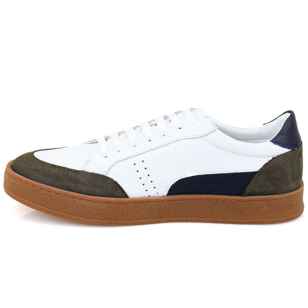 Nora Beyaz Erkek Deri Spor Ayakkabı