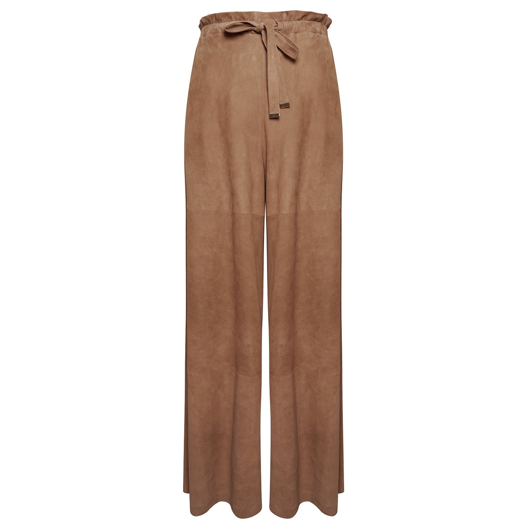 Norah Kadın Süet Bol Paça Pantolon