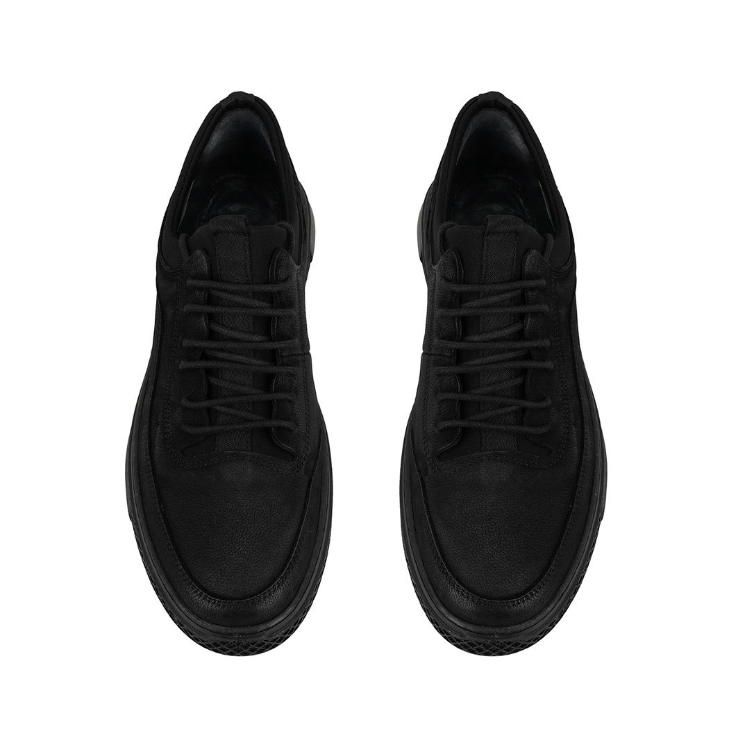 Norton Siyah Erkek Günlük Nubuk Deri Ayakkabı