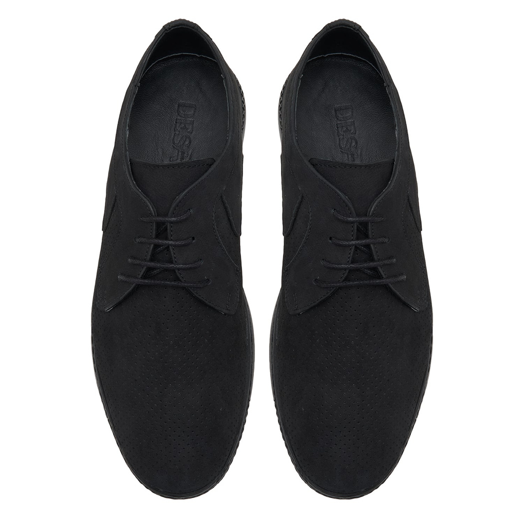 Oberon Siyah Erkek Nubuk Günlük Ayakkabı