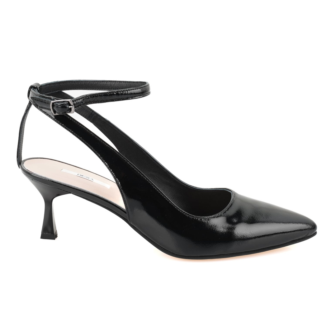 Olivia Siyah Kadın Rugan Klasik Ayakkabı