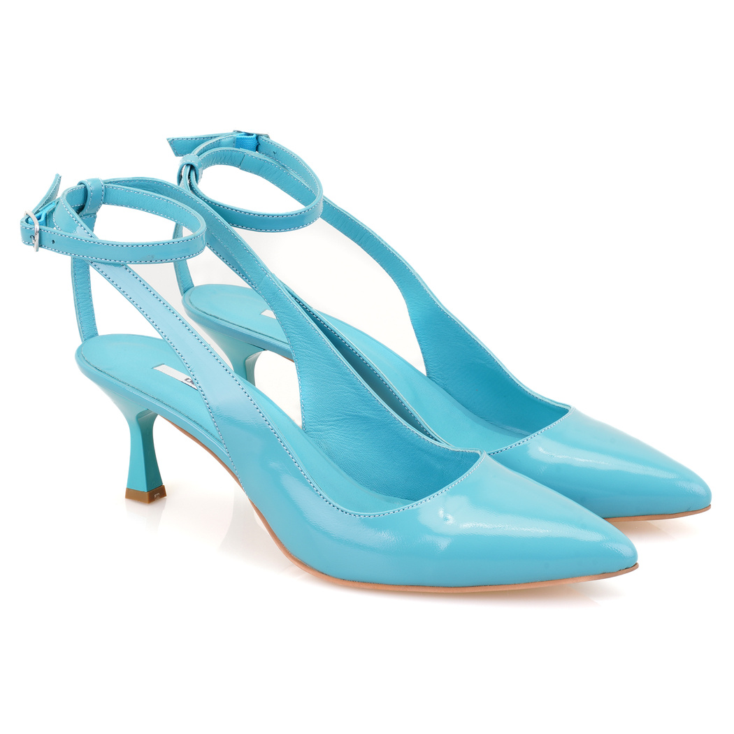 Olivia Turkuaz Kadın Rugan Klasik Ayakkabı