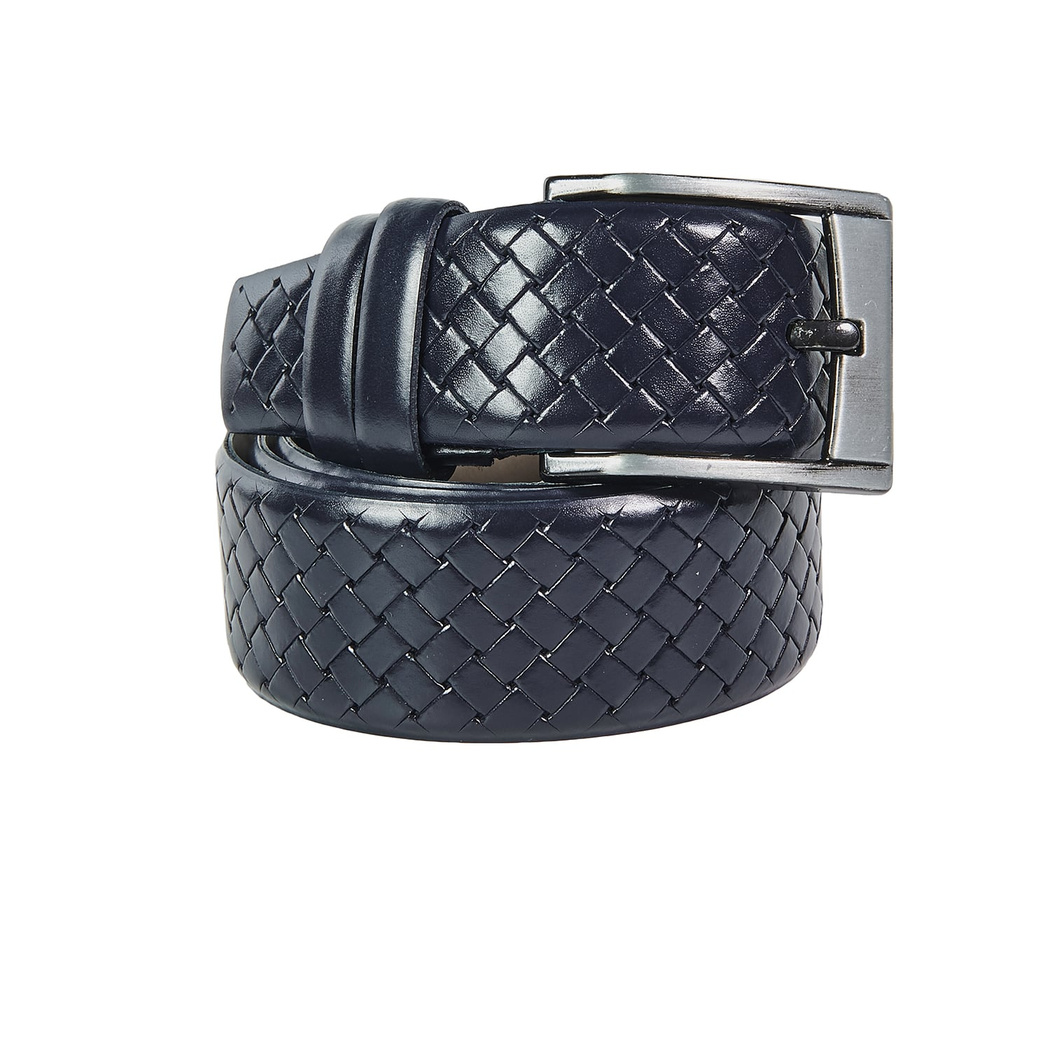 Örgü Desenli Erkek Deri Kemer