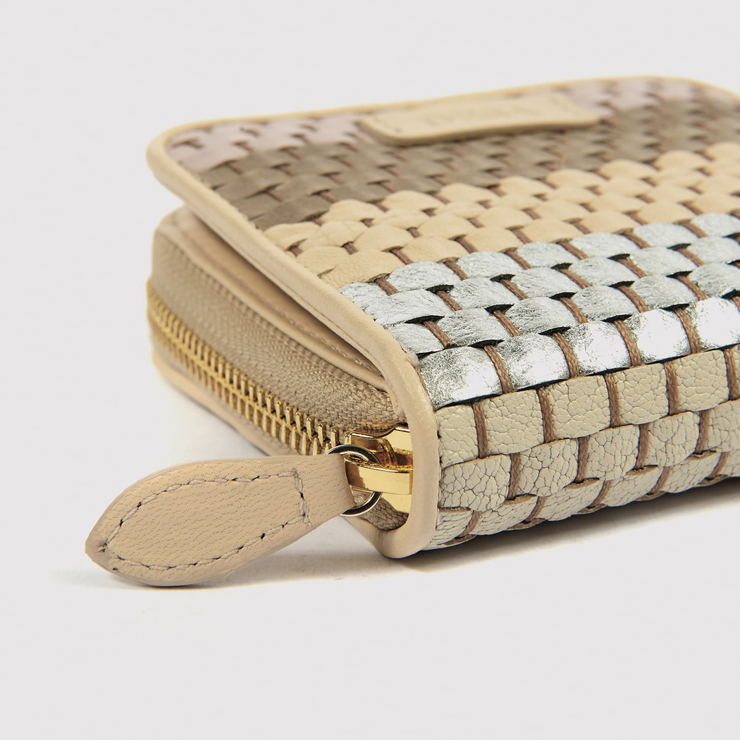 Örgü Desenli Kadın Deri Cüzdan