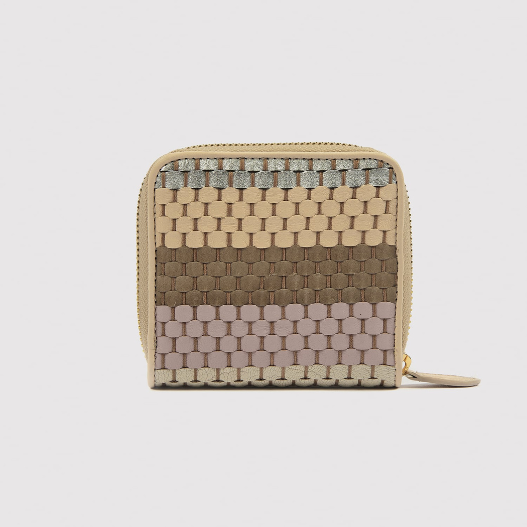 Örgü Desenli Kadın Deri Cüzdan