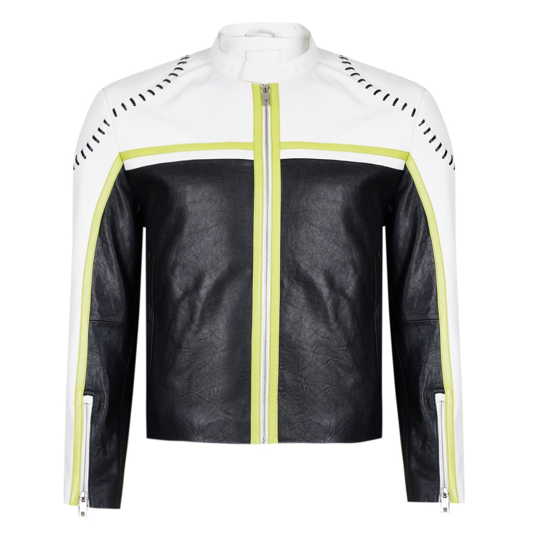 Ottone Yeşil Erkek Deri Ceket