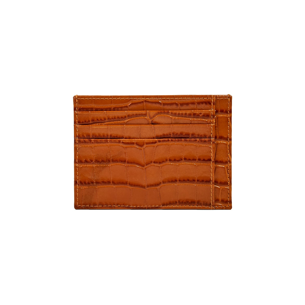 Pablo Erkek Kroko Baskılı Deri Kartlık