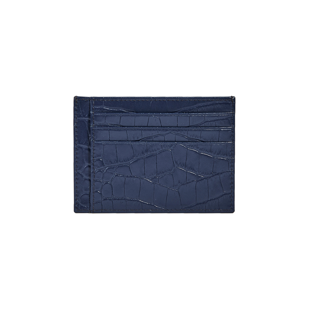 Pablo Erkek Kroko Baskılı Deri Kartlık