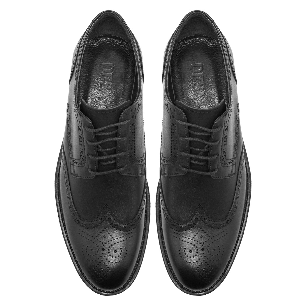 Paol Siyah Erkek Deri Klasik Ayakkabı