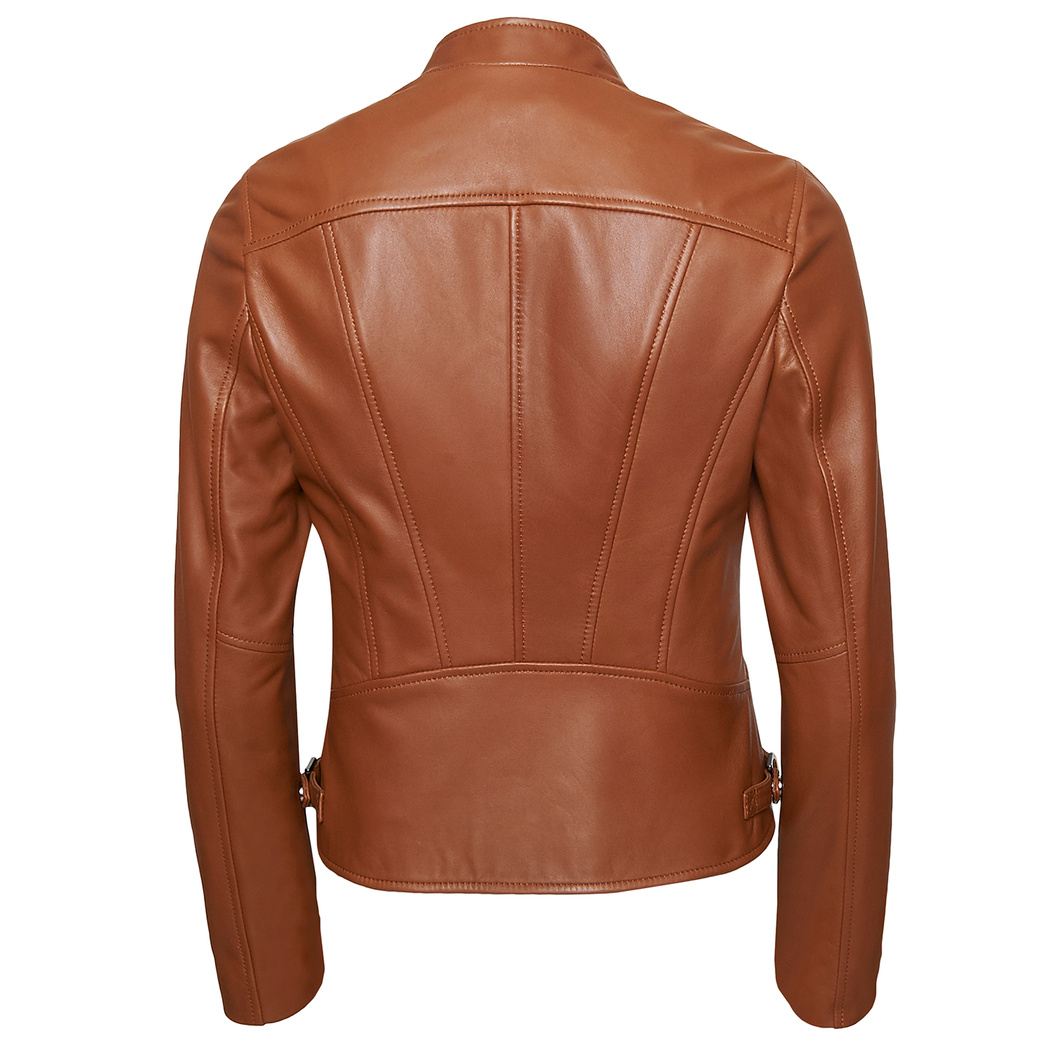 Paride Kahve Kadın Deri Ceket