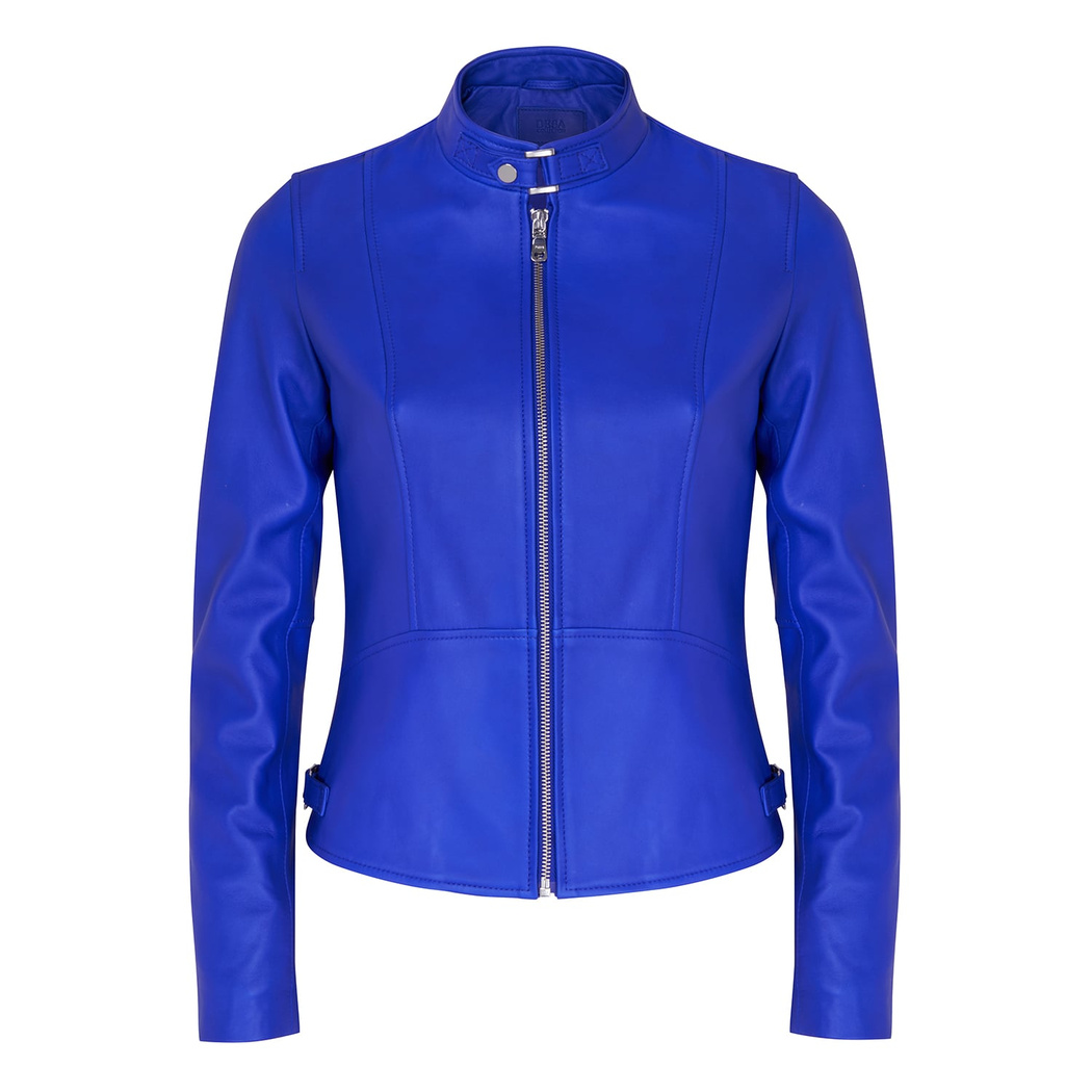 Paride Lacivert Kadın Deri Ceket