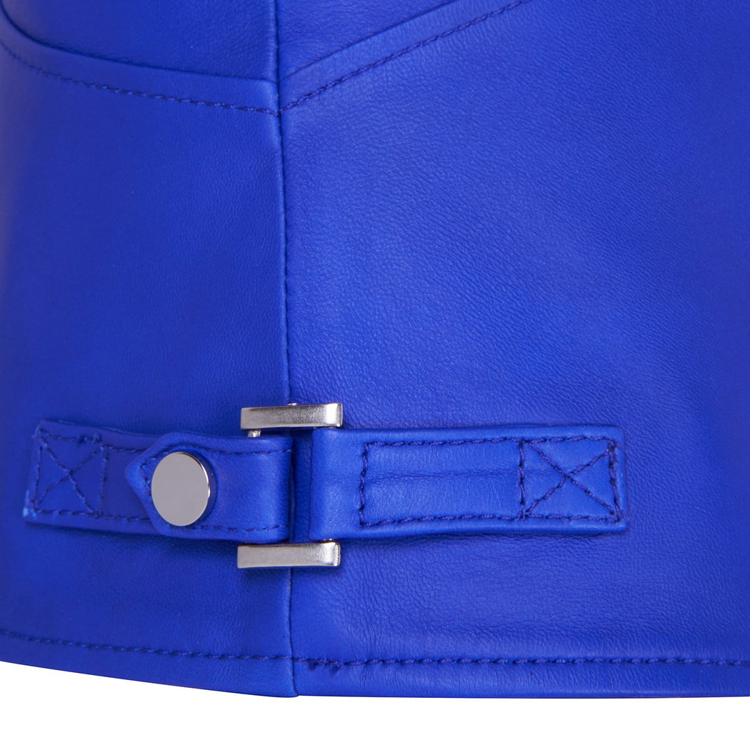 Paride Lacivert Kadın Deri Ceket