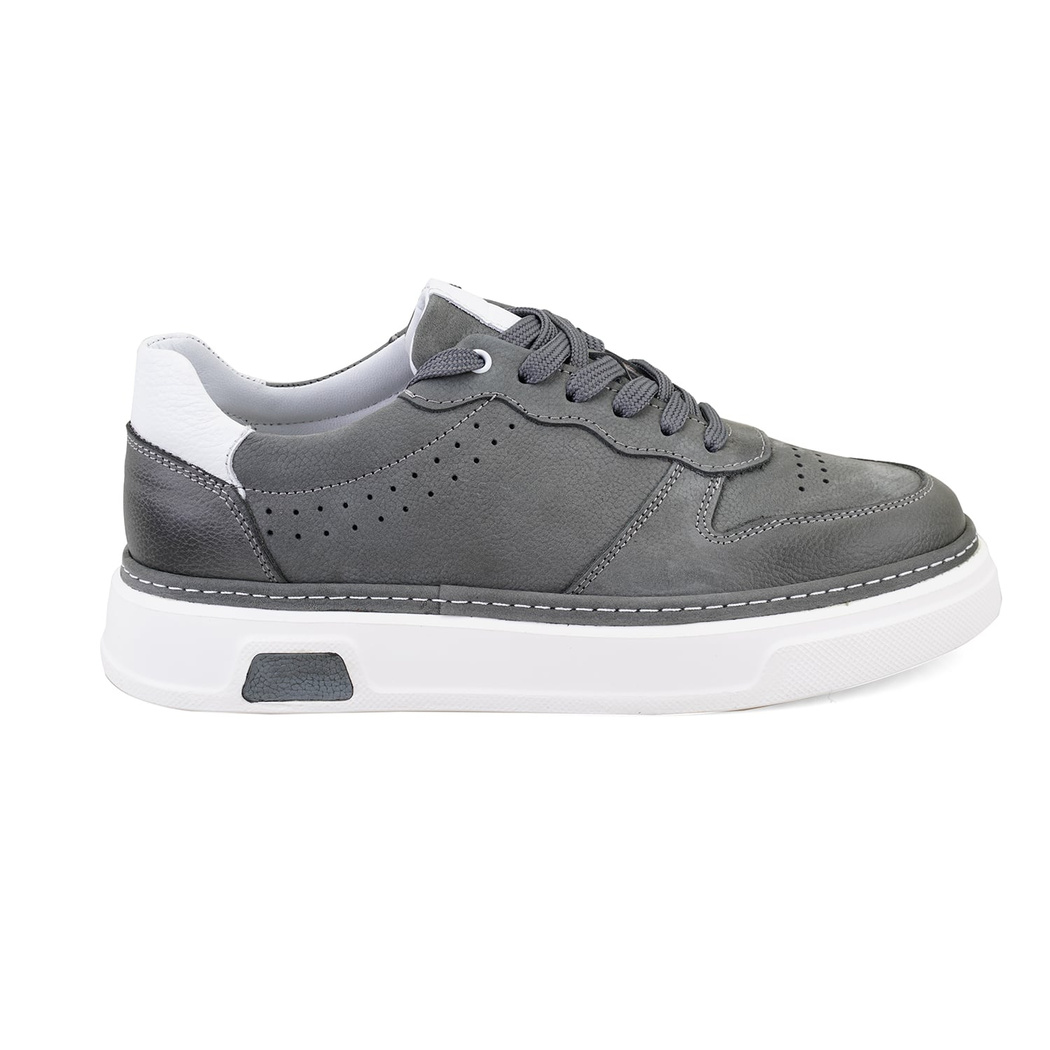 Pascal Gri Erkek Nubuk Deri Günlük Ayakkabı