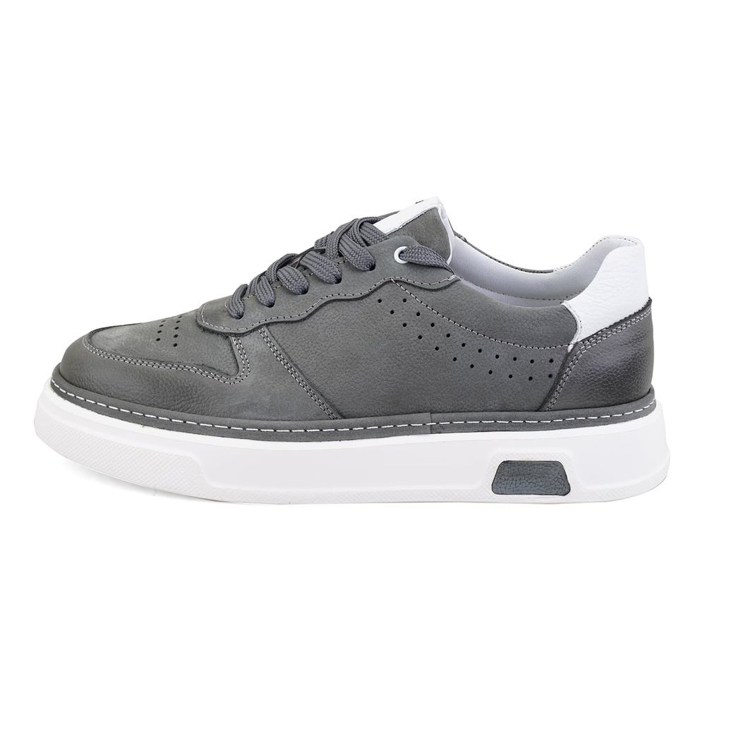 Pascal Gri Erkek Nubuk Deri Günlük Ayakkabı